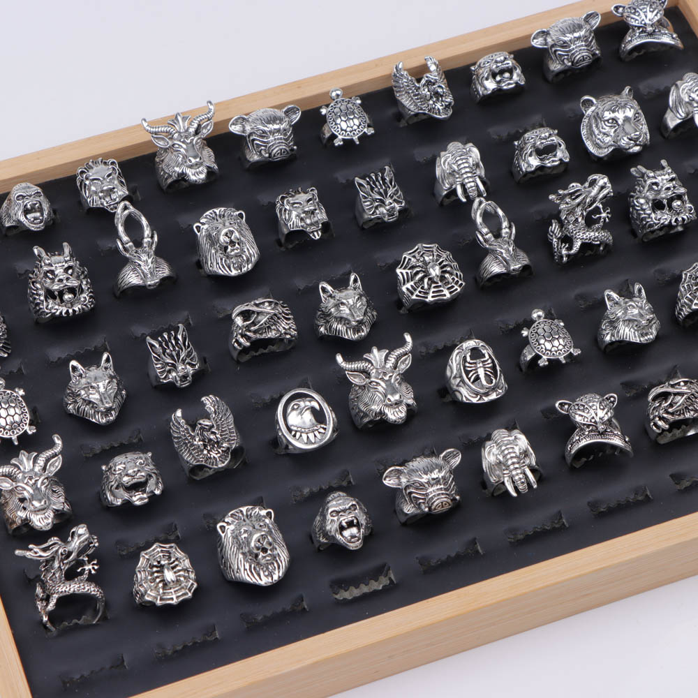 Gothic Skull Ring - Кольца мужские в стиле панк-рок, 10/20/30/50