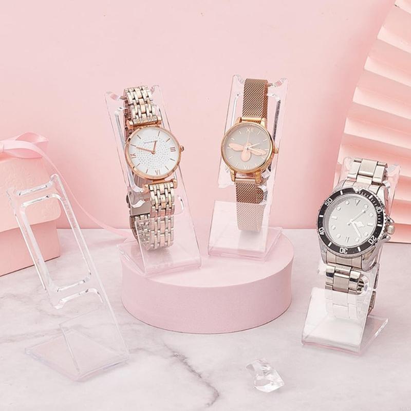 Are Watches Jewelry Or Accessories - Простые четкие акриловые часы на дисплее
