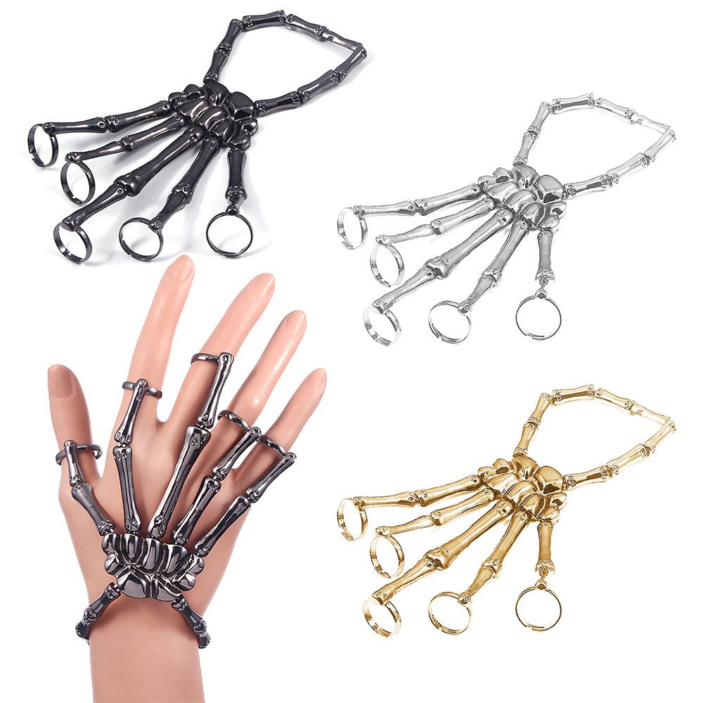 Gothic Skull Ring - Металлический браслет для вечеринки в стиле