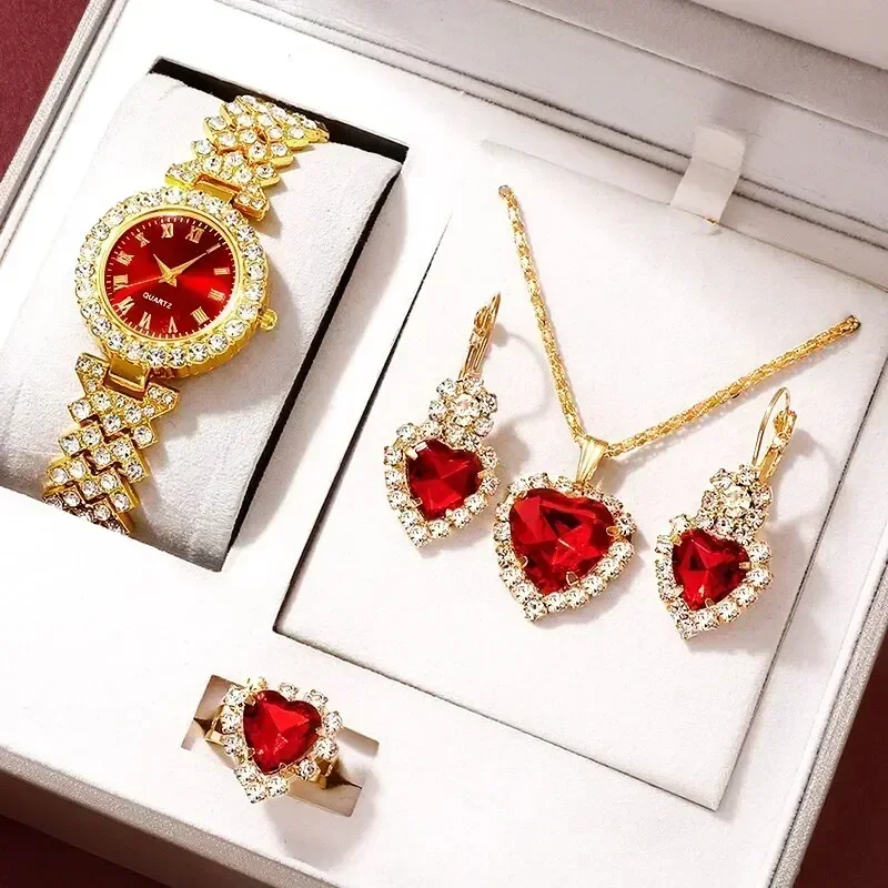 Jewelry Watches For Ladies - Золотые роскошные часы для женщин, кольцо,