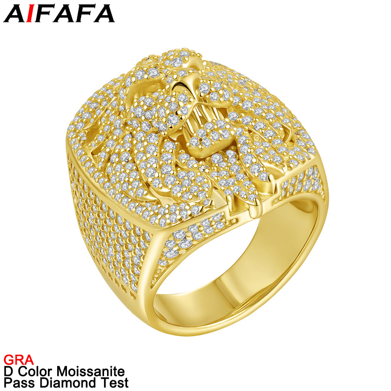 Moissanite Ring - Кольцо с муассанитом цвета D, полностью