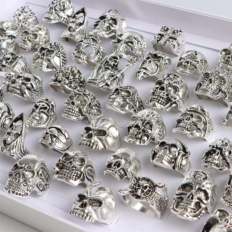Gothic Skull Ring - Оптовая продажа оптом 20 шт./лот мужские