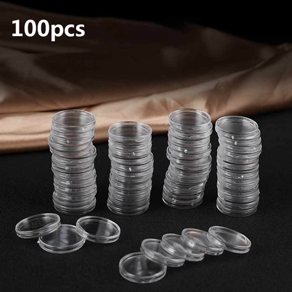 Collectors Coins Jewelry & Watches Of Smithtown Reviews - 100 шт. прозрачных пластиковых маленьких круглых