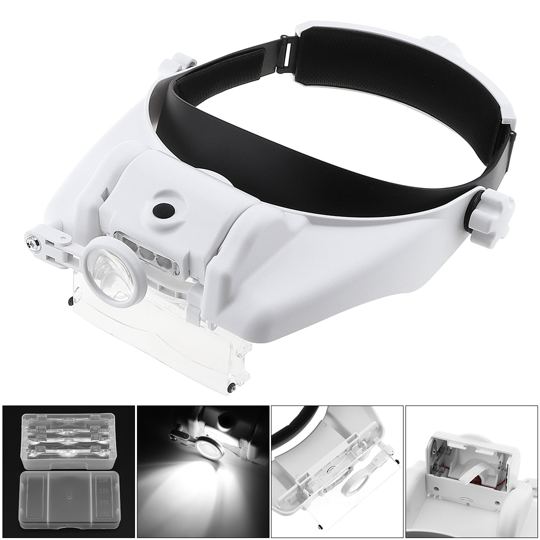 Jewelry Eyewear Watches & Accessories - Регулируемая повязка на голову, лупа для