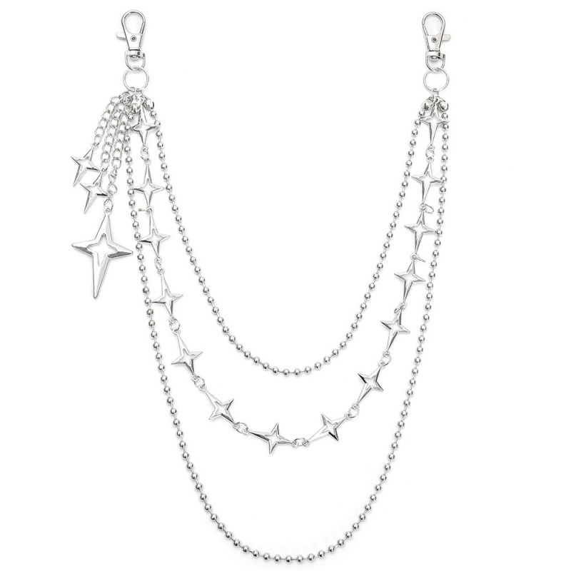 Hip Hop Chain Necklace - Женская многослойная цепочка на талию в