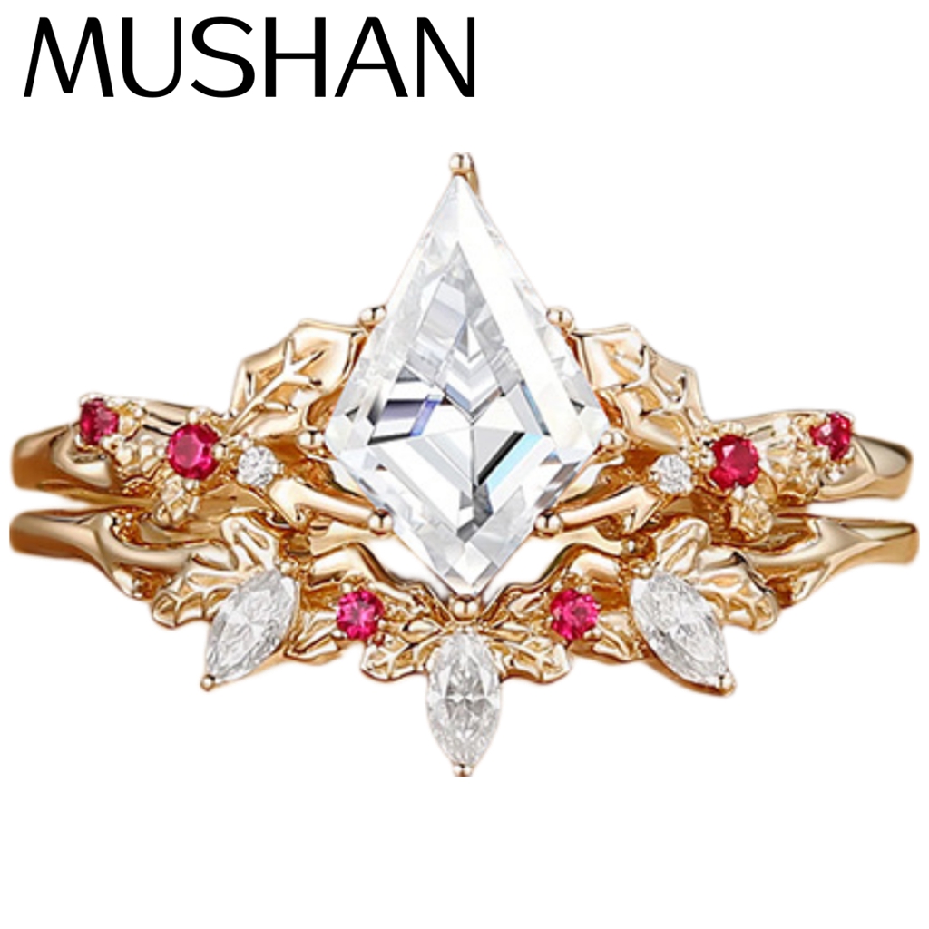 Moissanite Ring - Кольцо MUSHAN из стерлингового серебра 925