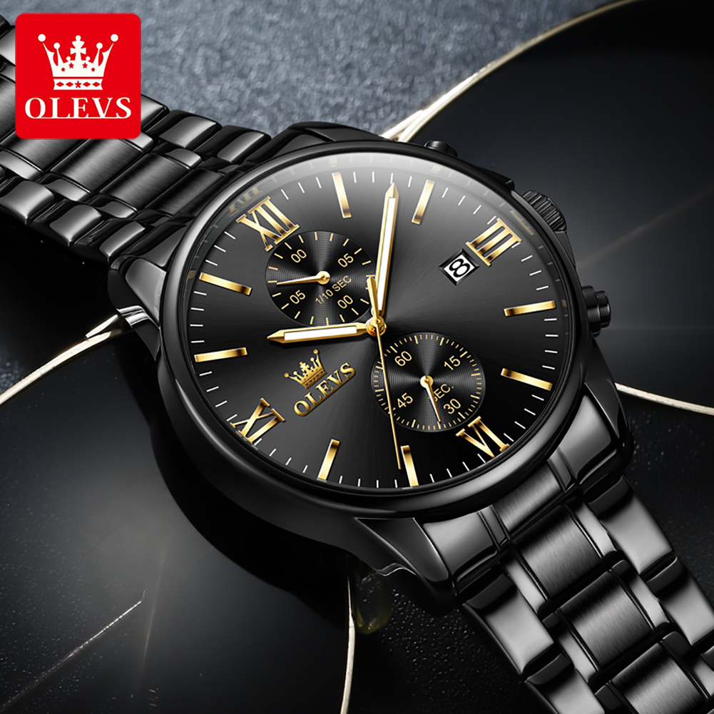 OLEVS 2886 Классические черные – обзор и цена Jewelry Inspired Watches
