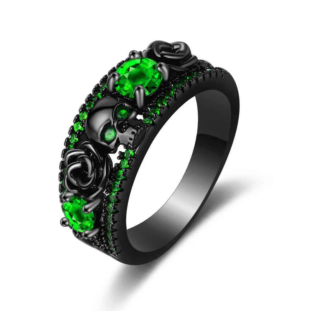 Гальваника с цветком черепа в  – обзор и цена Gothic Skull Ring