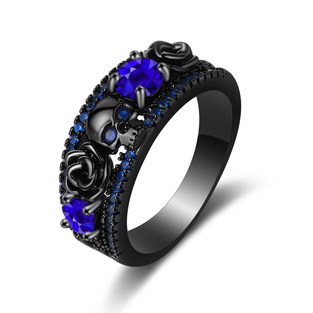 Гальваника с цветком черепа в  – обзор и цена Gothic Skull Ring
