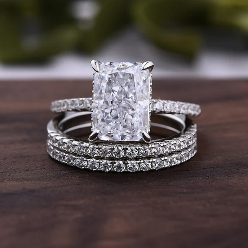 Позолоченное кольцо из меди и  – обзор и цена Moissanite Ring