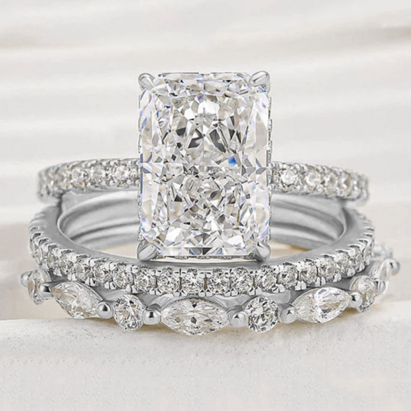 Позолоченное кольцо из меди и  – обзор и цена Moissanite Ring