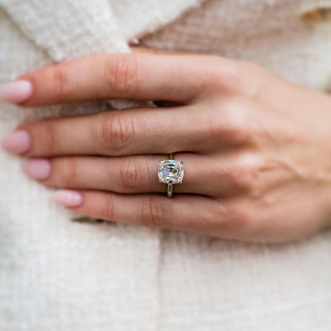 Кольцо-солитер с муассанитом о – обзор и цена Moissanite Ring