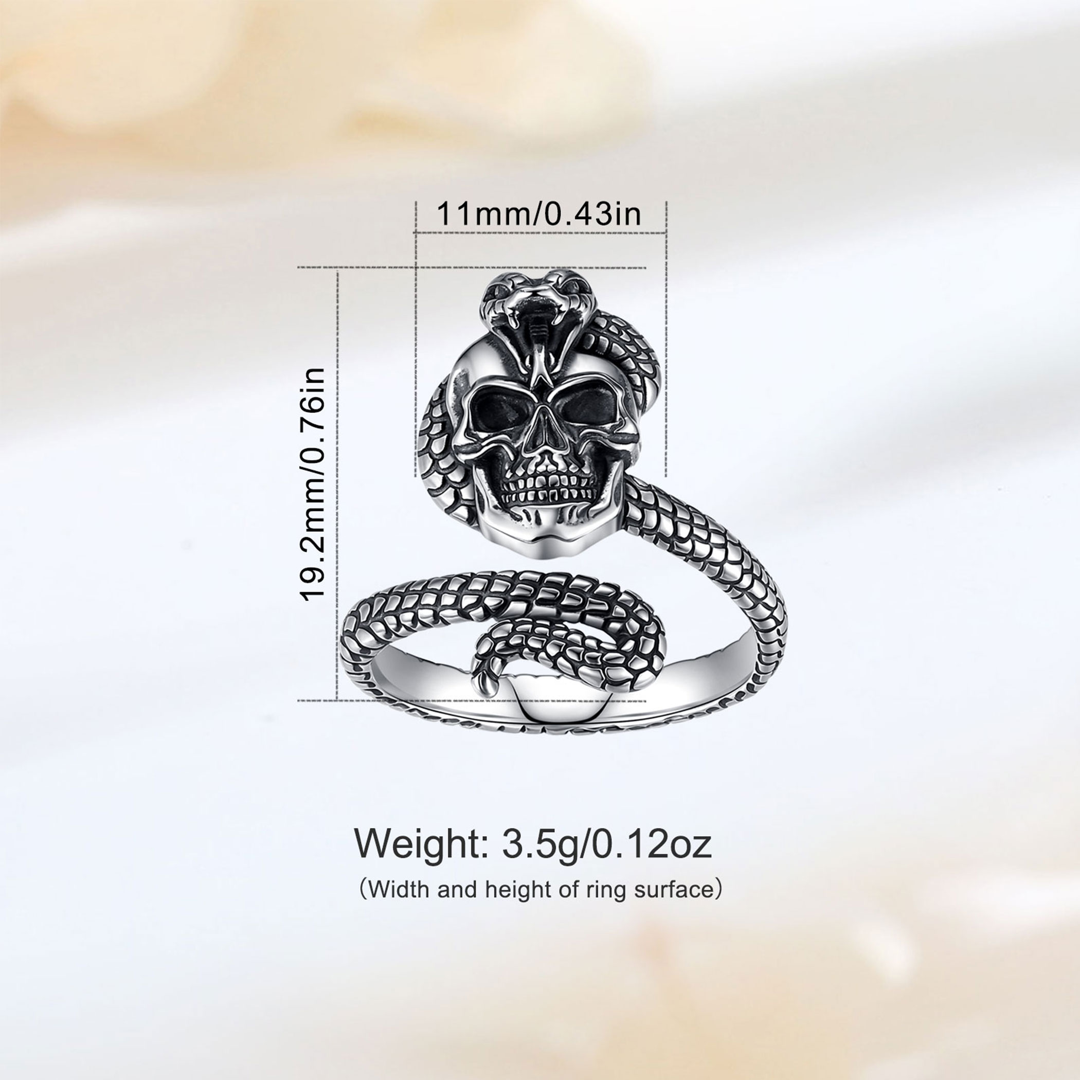 Кольцо Eudora из стерлингового – обзор и цена Gothic Skull Ring