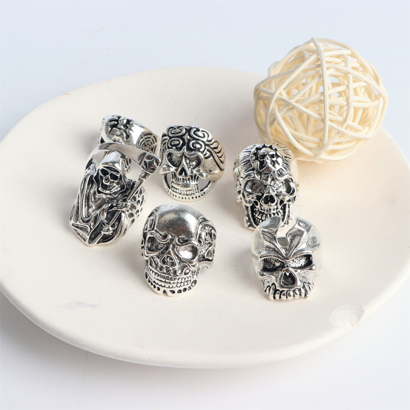 Оптовая продажа оптом 20 шт./л – обзор и цена Gothic Skull Ring