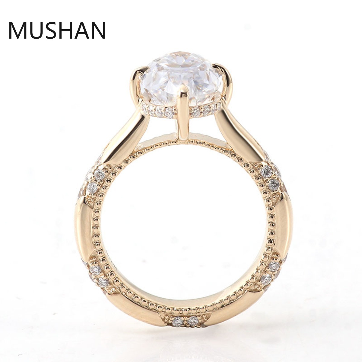 Роскошные кольца MUSHAN из зол – обзор и цена Moissanite Ring