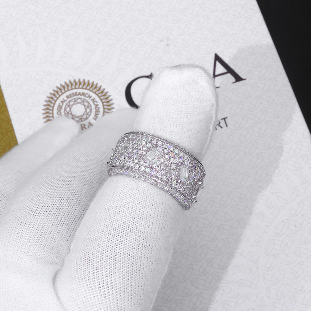 Кольцо с муассанитом 925 VVS,  – обзор и цена Moissanite Ring