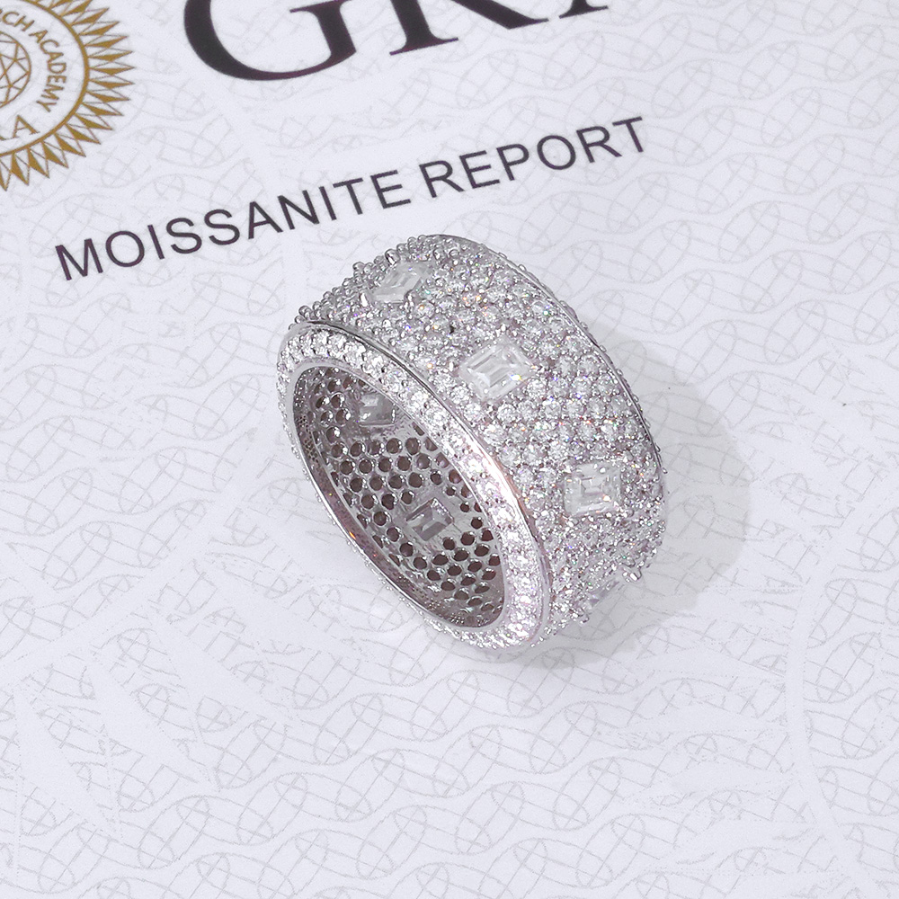 Кольцо с муассанитом 925 VVS,  – обзор и цена Moissanite Ring