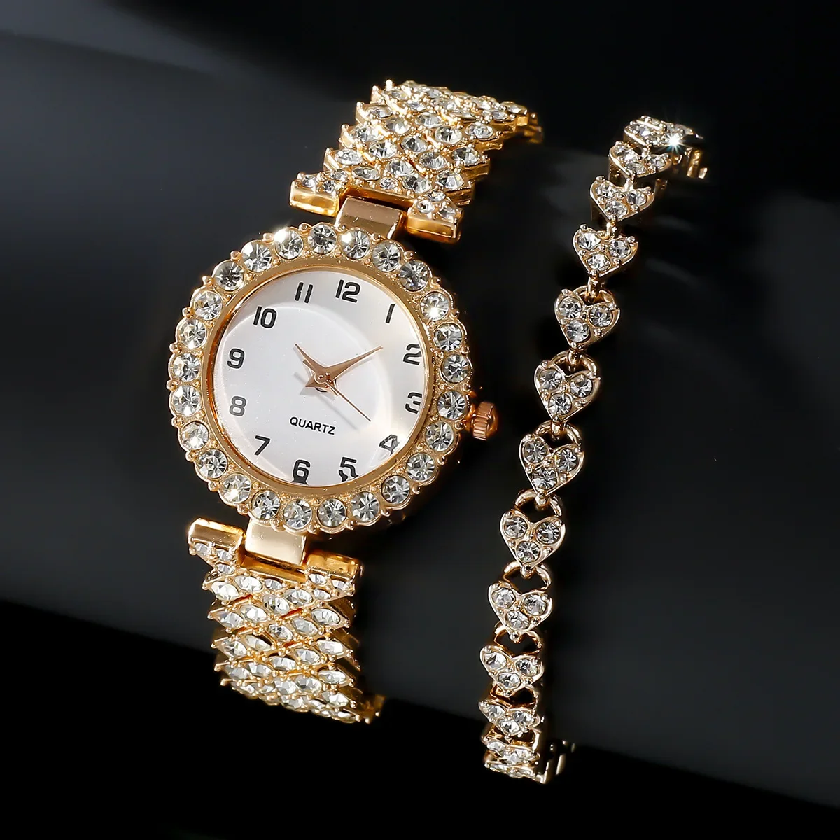 1 шт./2 шт. роскошные модные ж – обзор и цена Jewelry Watches For Ladies