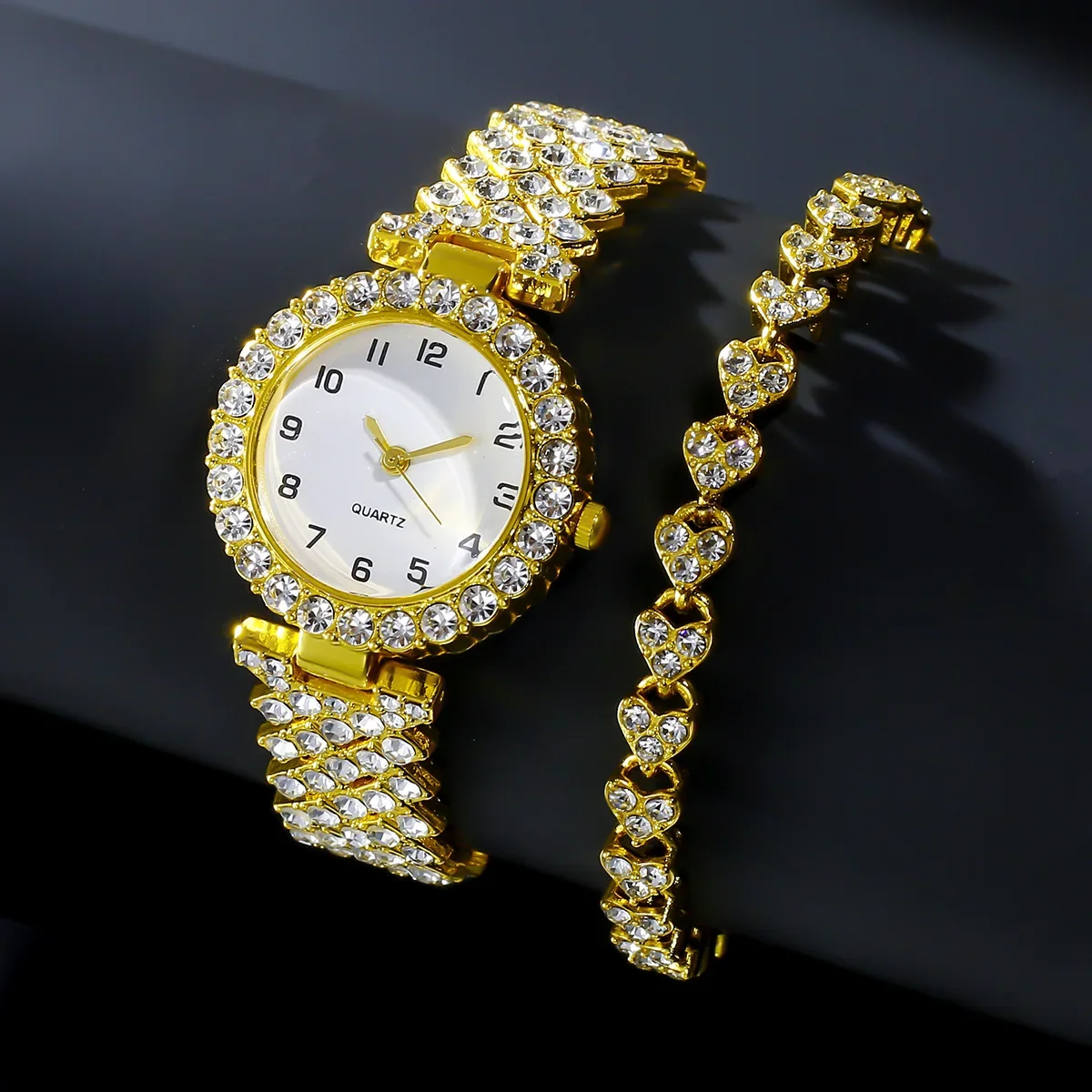 1 шт./2 шт. роскошные модные ж – обзор и цена Jewelry Watches For Ladies