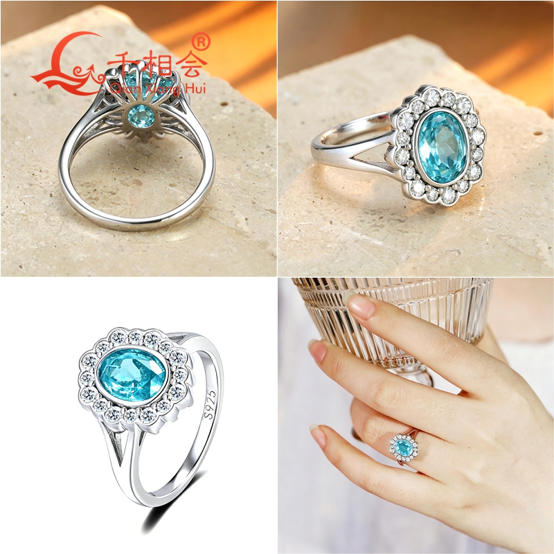 Кольцо с овальным турмалином П – обзор и цена Moissanite Ring