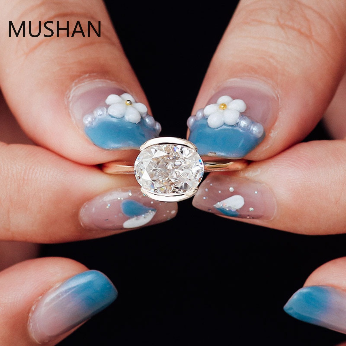 MUSHAN Роскошные дизайнерские  – обзор и цена Moissanite Ring