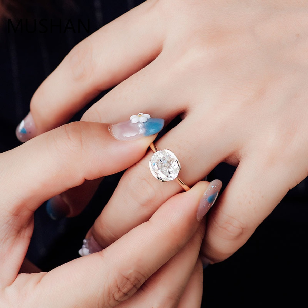 MUSHAN Роскошные дизайнерские  – обзор и цена Moissanite Ring