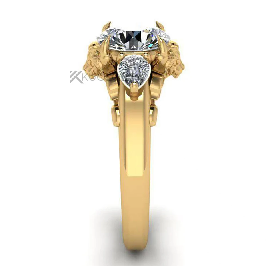 Кольцо с муассанитом 7,5 мм, к – обзор и цена Moissanite Ring