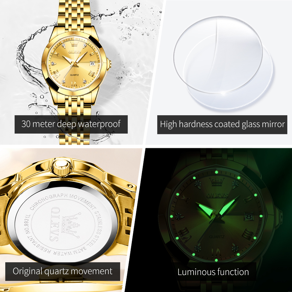 OLEVS модные золотые часы для  – обзор и цена Jewelry Watches Gold