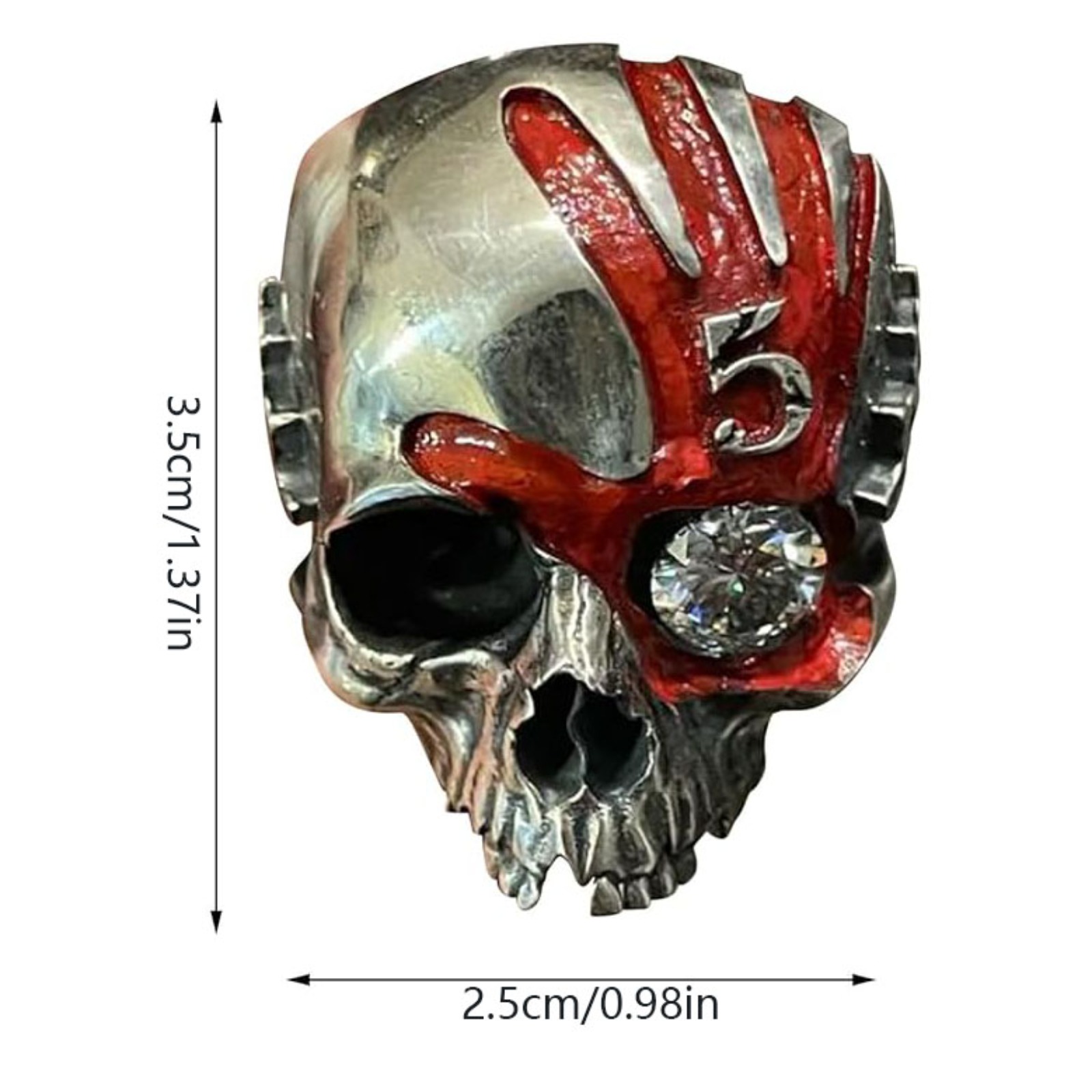 Кольцо с черепом и пятью пальц – обзор и цена Gothic Skull Ring