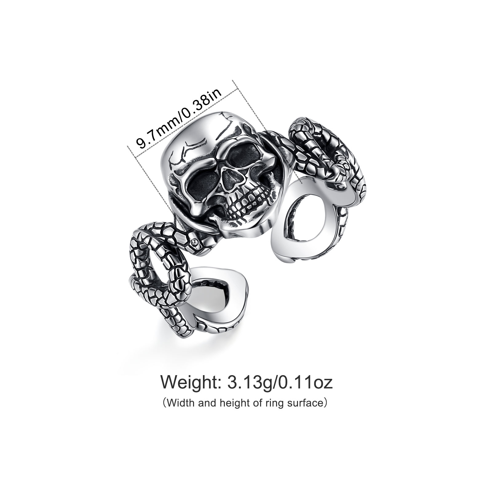AEONSLOVE Кольцо из стерлингов – обзор и цена Gothic Skull Ring