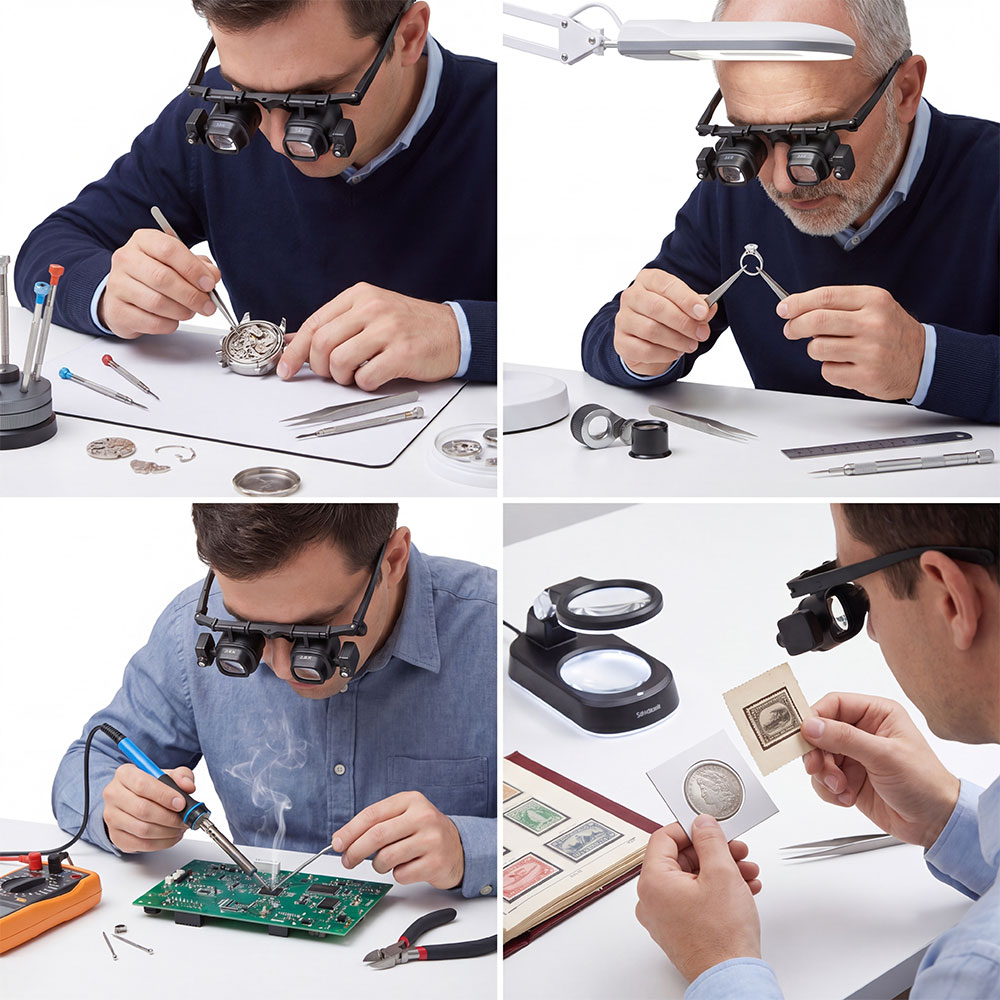 Портативная лупа с креплением  – обзор и цена Jewelry Eyewear Watches & Accessories