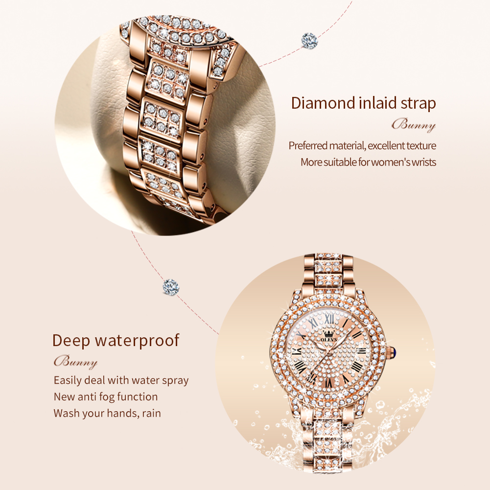 OLEVS 9943 Роскошные оригиналь – обзор и цена Jewelry Watches Gold